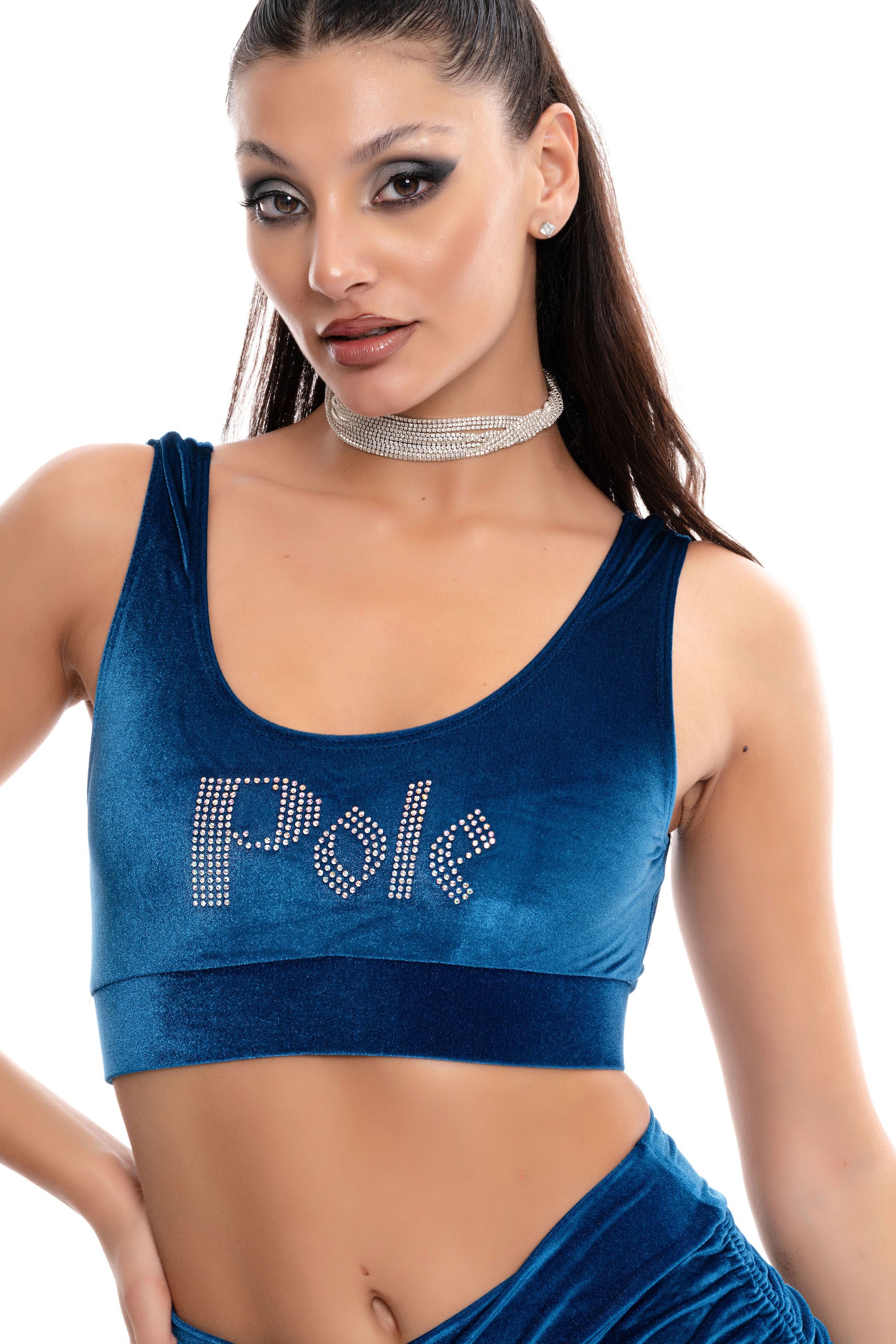 Product title: Y2K Playtime top - Lapis