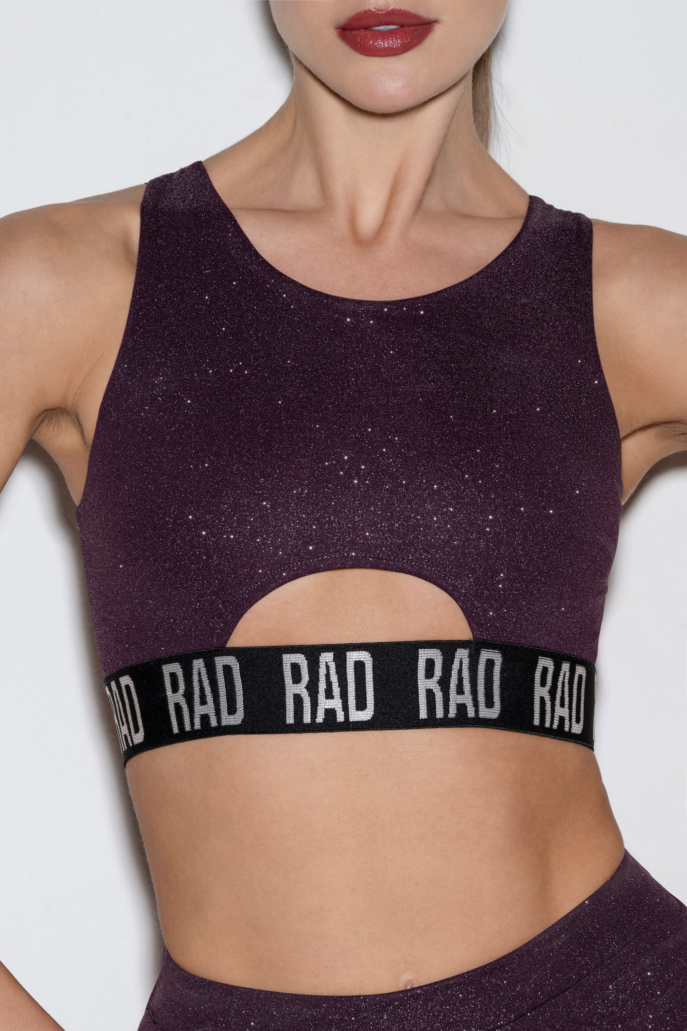 Product title: Bahari glitter top - Prune